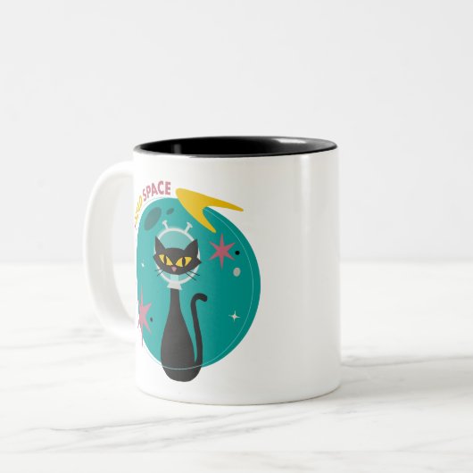 MidMod Chat dans l'espace Mug 'I Need Space' (Devant gauche)