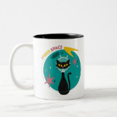 MidMod Chat dans l'espace Mug 'I Need Space' (Gauche)