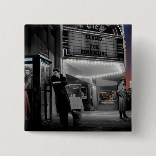 Midnacht 2 vierkante button 5,1 cm