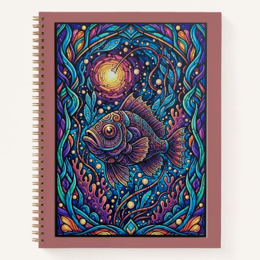 Midnight Abyss Anglerfish Deep Sea Journal (Devant)