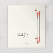 Midnight Autumn Folded Place Card (Buitenkant ongevouwen)