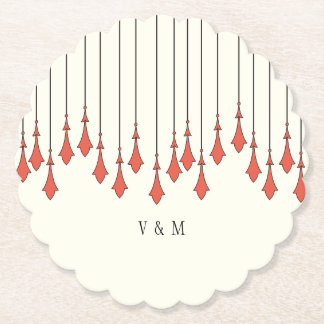 Midnight Autumn Wedding Kartonnen Onderzetters