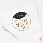 Midnight Autumn Wedding Sticker (Envelop)