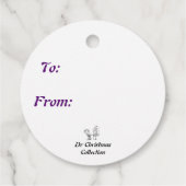 Midnight Baby Reindester Bedankjes Labels (Achterkant)