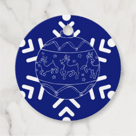 Midnight Baby rendierpapier Borden Bedankjes Labels