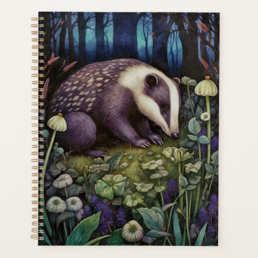 Midnight Badger Planner (Voorkant)