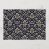 Midnight Baroque Wedding Informatiekaartje (Achterkant)