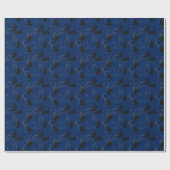 Midnight Black Cats– modern minimal Pattern Cadeaupapier (Vlak)
