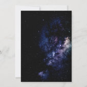 Midnight Black Stars Sweet sixteen Invitation (Dos)