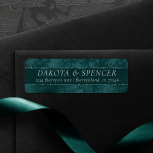 Midnight Blauwgroen Romance Dark Satiny Grunge-a Etiket