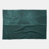 Midnight Blauwgroen Romance | Dark Satiny Grunge D Theedoek (Horizontaal)