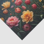 Midnight Bloom Decoupage Papier | Donkere tuin (Detail)
