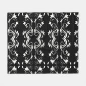Midnight Bloom Fleece Blanket Deken (Voorkant (Horizontaal))
