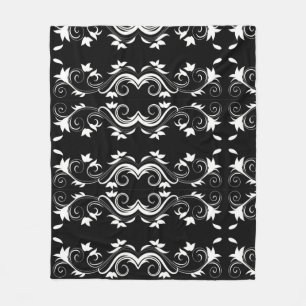 Midnight Bloom Fleece Deken