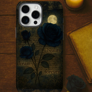 Midnight Bloom Gothic Roos  iPhone 16 Pro Max Hoesje