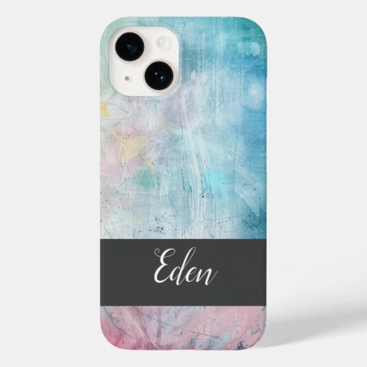 Midnight Bloom Grunge Aangepaste Telefoonhoes Case-Mate iPhone Case (Achterkant)