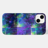 Midnight Bloom iPhone 14 Coque - Floral abstrait (Verso (horizontal))