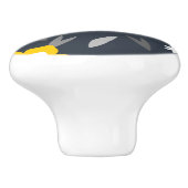 Midnight Bloom Keramische Knop (Zijkant)