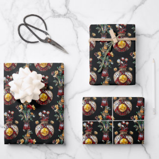 "Midnight Bloom Symphony" Inpakpapier Vel