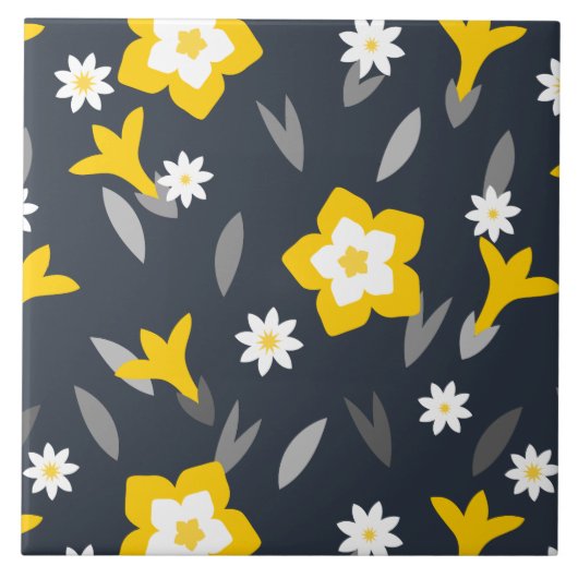 Midnight Bloom Tegeltje (Voorkant)