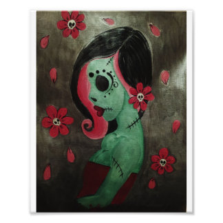 Midnight Bloomed Art Print Foto Afdruk