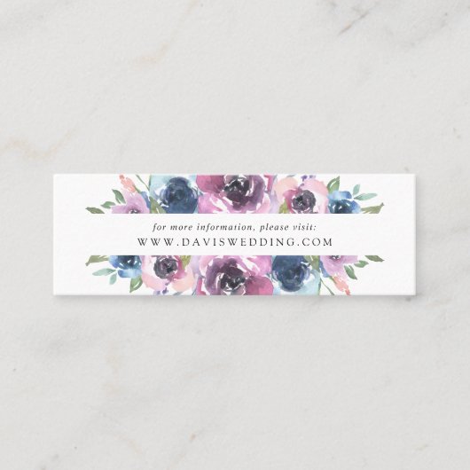 Midnight Blooms | Cartes de site web de mariage (Devant)