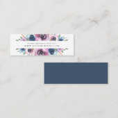 Midnight Blooms | Cartes de site web de mariage (Devant / Derrière)