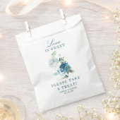 Midnight Blooms Floral Favor Bag Love is Sweet Bedankzakje (Geknipt)