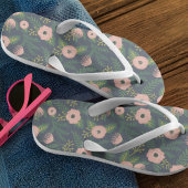 Midnight Blooms Monogram Teenslippers