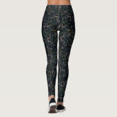 Midnight Blossom Elegance Leggings (Achterkant)