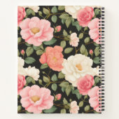 Midnight Blossom Journal  Rozen in Blush Notitieboek (Achterkant)