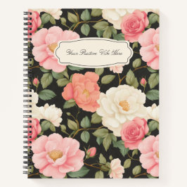 Midnight Blossom Journal  Rozen in Blush Notitieboek