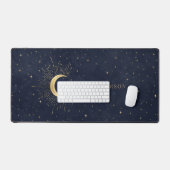 Midnight Blue Celestial Monogram Bureaumat (Keyboard & Muis)