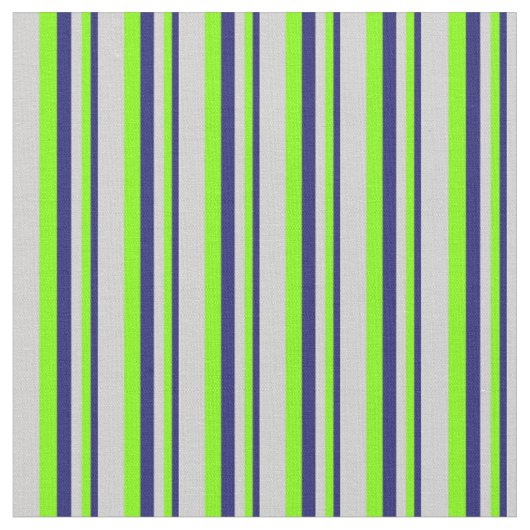 Midnight Blue, Chartreuse & Light Grey Colour Stof (Close Up)