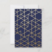 Midnight Blue Constellation Wedding RSVP (Achterkant)