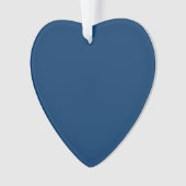 Midnight Blue Custom Heart Ornament (voorkant)