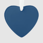 Midnight Blue Custom Heart Ornament (achterkant)