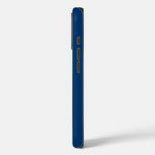 Midnight Blue Custom Phone Case – Slank en duurzaa (Achterkant / Links)