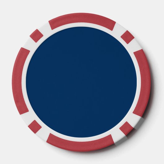 Midnight Blue Custom Poker Chip (Achterkant)