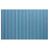 Midnight Blue en Turquoise Lined/Striped Pattern Stof (Fat Quarter)