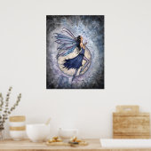 Midnight Blue Fairy Poster van Molly Harrison (Keuken)