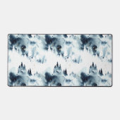 Midnight Blue Forest Waterverf Bureaumat (Voorkant)