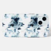 Midnight Blue Forest Waterverf Case-Mate iPhone Case (Achterkant (horizontaal))