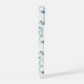 Midnight Blue Forest Waterverf iPhone 15 Hoesje (Rechterkant)