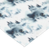 Midnight Blue Forest Waterverf Tafelkleed (Gekanteld)