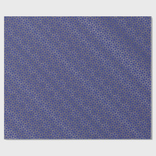 Midnight Blue Gold gradiënt Star Arabesque patroo Cadeaupapier