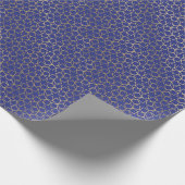 Midnight Blue Gold gradiënt Star Arabesque patroon Cadeaupapier (Hoek)