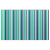 Midnight Blue, Green, Light Grey & Mint Cream Stof (Fat Quarter)