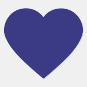 Midnight Blue Heart Sticker (Voorkant)