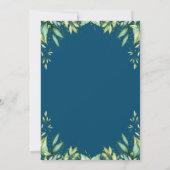 Midnight Blue Herfst Little Pumpkin First Birthday Kaart (Achterkant)